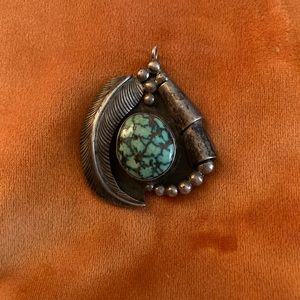 Native American turquoise pendant